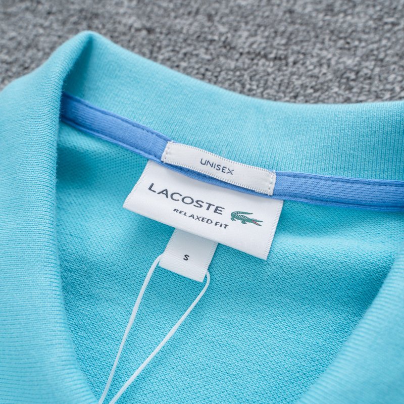 Поло Lacoste Beach Crocodile "Blue" фото № 3