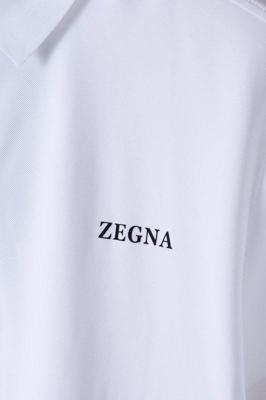 Поло Zegna With The Inscription "White" фото № 5