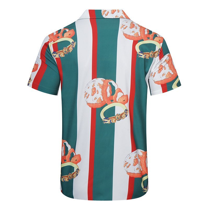 Рубашка Casablanca Long Stripes And Ring "Green" фото № 2