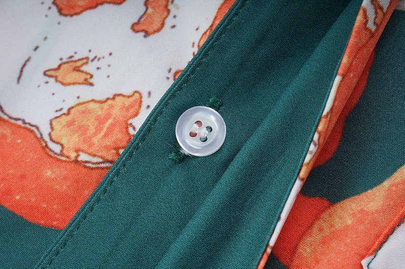 Рубашка Casablanca Long Stripes And Ring "Green" фото № 5