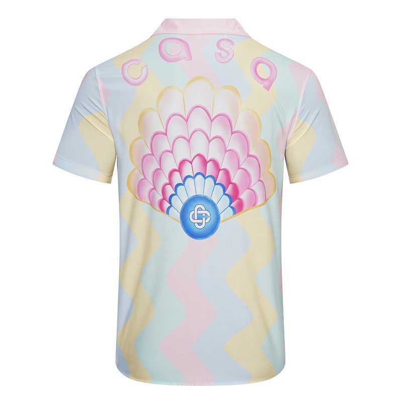 Рубашка Casablanca Peacock Tail Print Back "White" фото № 2