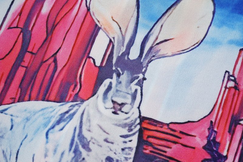 Рубашка Casablanca Hare In The Desert "Blue" фото № 3