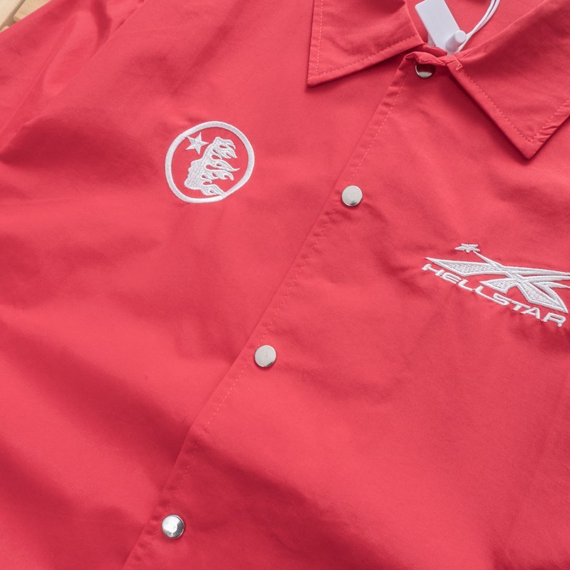 Рубашка Hellstar Face And Star Back "Red" фото № 3