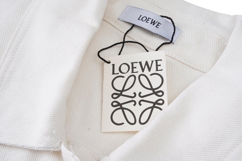 Рубашка Loewe With Leather Pocket "White" фото № 4