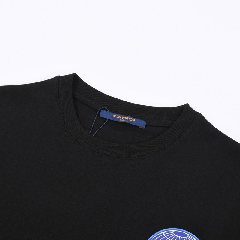 Футболка Louis Vuitton With Globe Print "Black" фото № 3