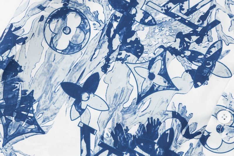 Рубашка Louis Vuitton Sea Breeze "Blue/White" фото № 8