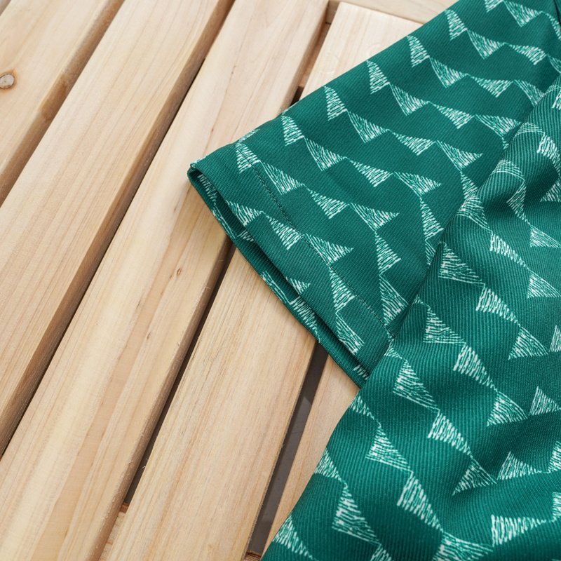 Рубашка Rhude With Print Of United Triangles "Green" фото № 3
