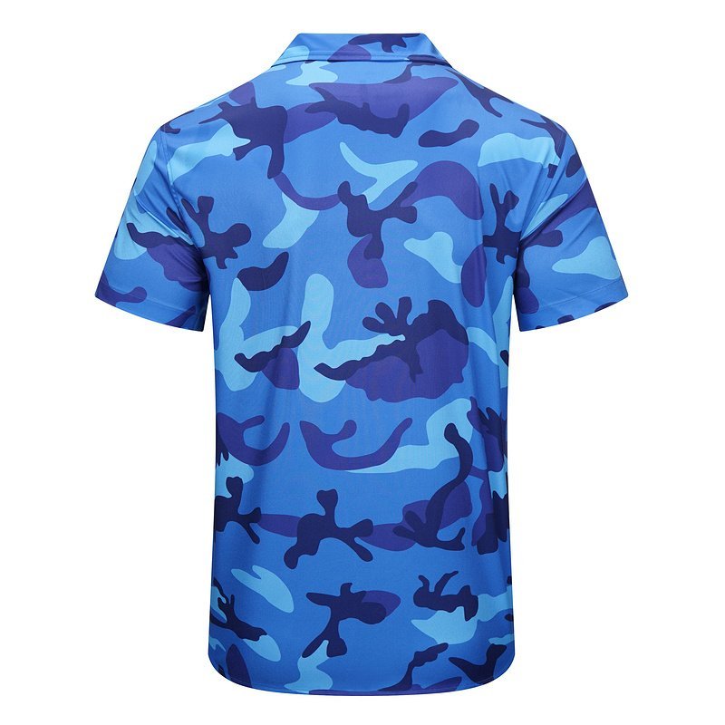 Рубашка Valentino Short Sleeves Camouflage "Blue" фото № 2