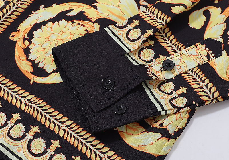 Рубашка versace The Golden Crown "Black/Yellow" фото № 8