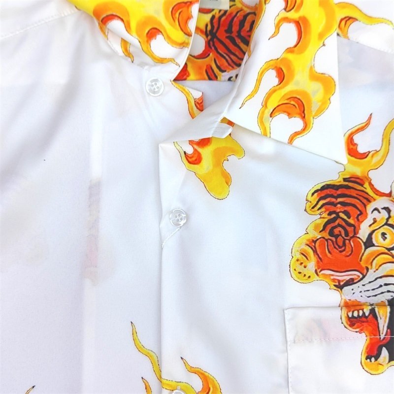 Рубашка Wacko Maria Fire Tiger "White" фото № 9