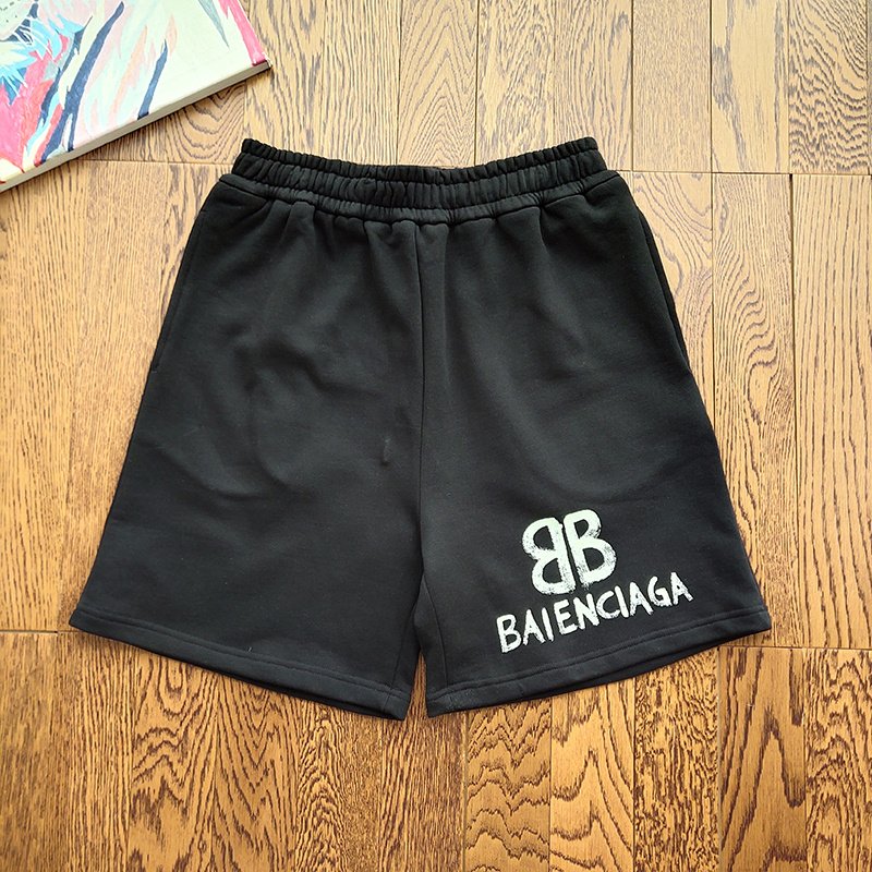 Шорты Balenciaga Cotton With Logo "Black" фото № 9