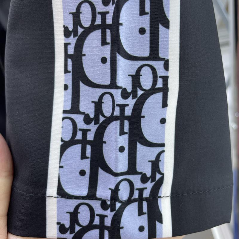 Шорты Christian Dior Frontside White Outline Logo "Black" фото № 3