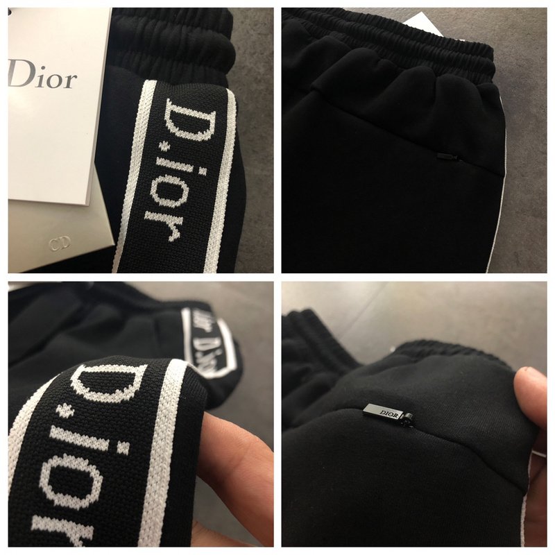 Шорты Dior With A Text Strip "Black" фото № 2