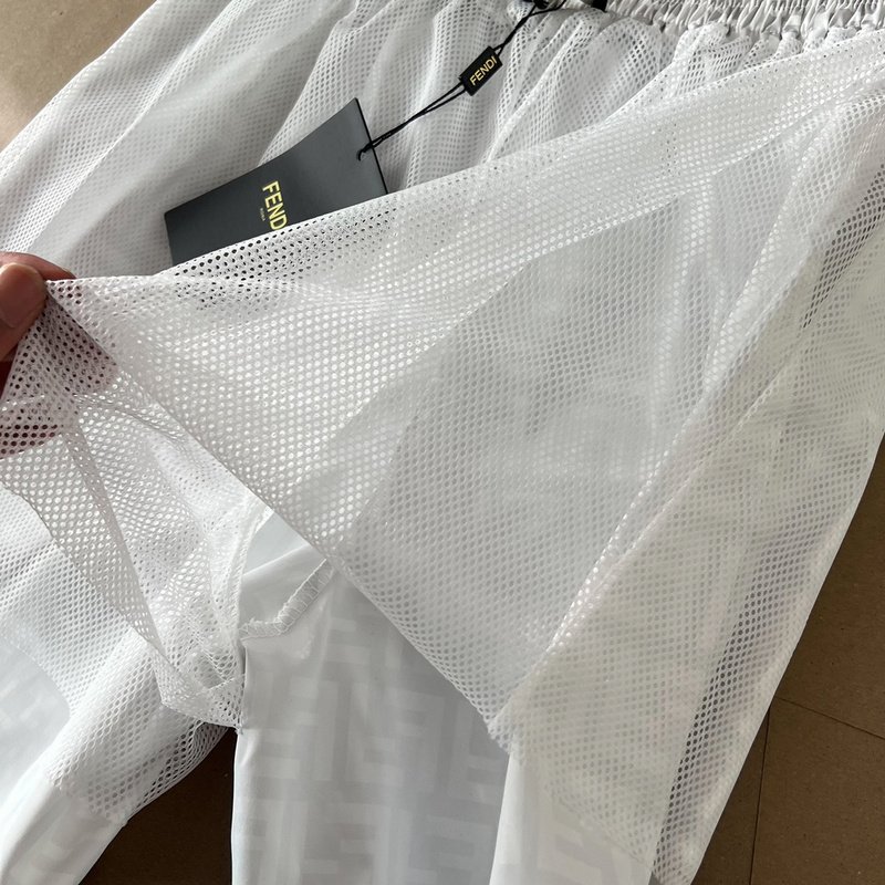 Шорты Fendi With Letters Print "White" фото № 3