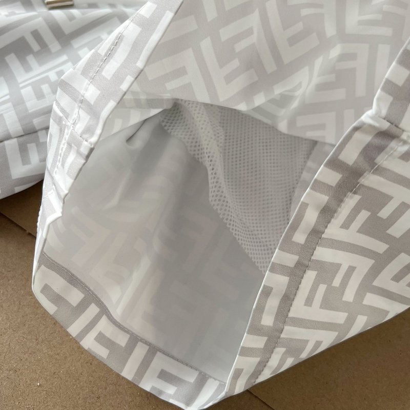 Шорты Fendi With Letters Print "White" фото № 5