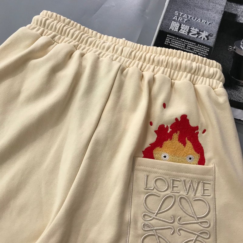 Шорты Loewe Flame - With Logo "Beige" фото № 6