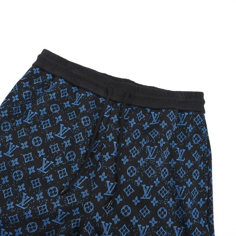 Шорты Louis Vuitton Blue Branded Print "Black" фото № 5