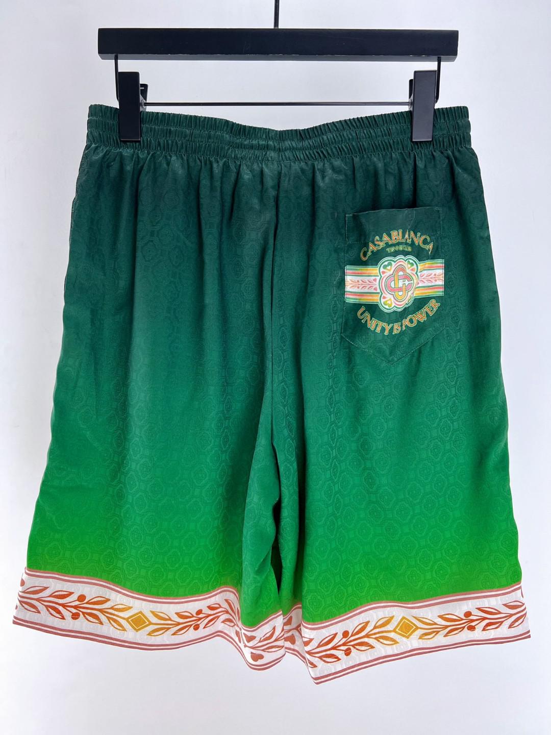 Шорты Casablanca Frontside Logo Uniti Is Power "Green" фото № 6