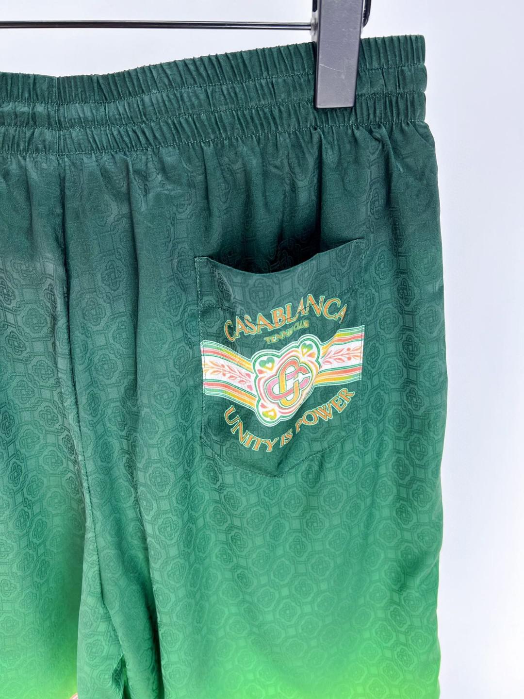 Шорты Casablanca Frontside Logo Uniti Is Power "Green" фото № 5