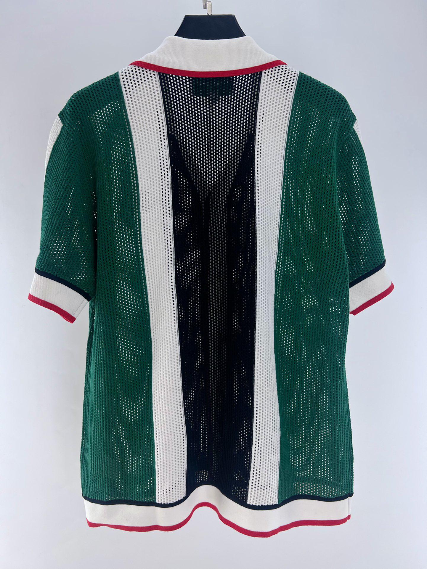 Рубашка Casablanca Red Romb White Outline "Green" фото № 4