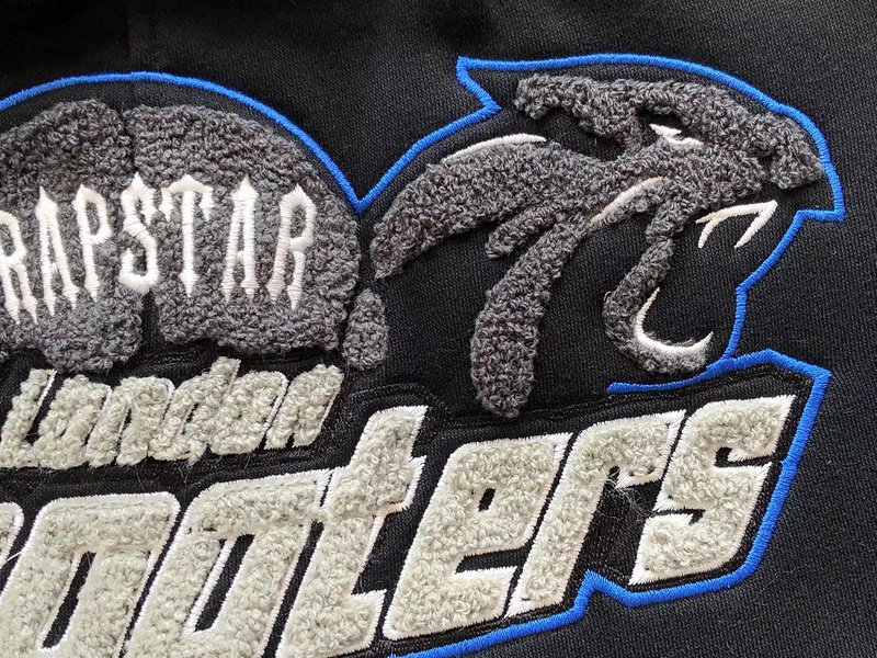 Штаны Trapstar Logo And Panther Outlined By Line "Black" фото № 4