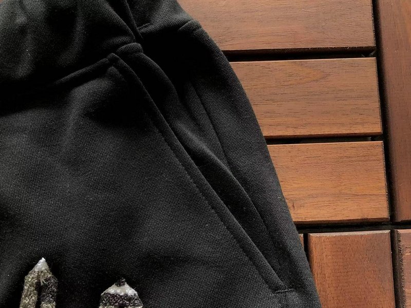 Штаны Trapstar Decorated By Stripe Along And Embroidered Logo Lettering "Black" фото № 3