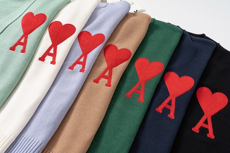 Кардиган Amiri With Red Letter Logo "Blue/Black" фото № 2