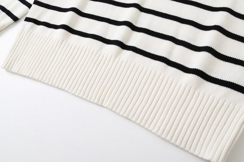 Свитер Amiri Striped With Red Logo "White" фото № 4