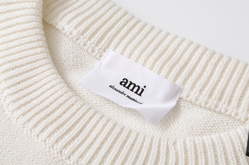 Свитер Amiri Striped With Red Logo "White" фото № 5