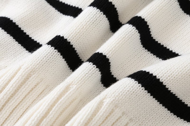 Свитер Amiri Striped With Red Logo "White" фото № 6