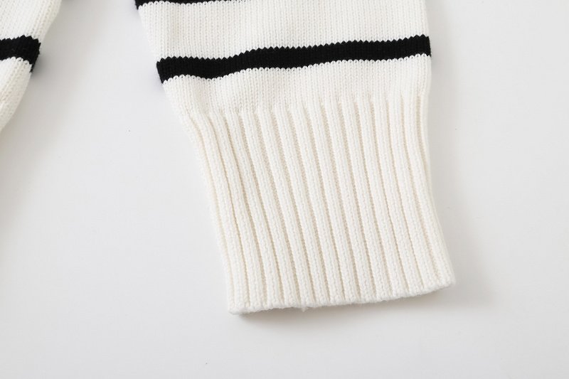 Свитер Amiri Striped With Red Logo "White" фото № 7