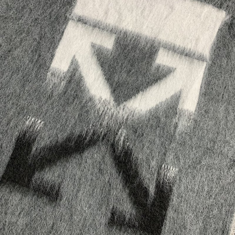 Свитер Off White Logo - Diagonal Arrows "Gray" фото № 8