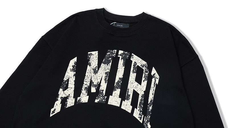 Свитшот Amiri With Round Neck And Brand Logo "Black" фото № 2