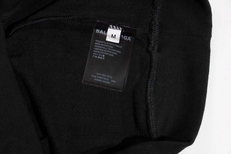 Свитшот Balenciaga Rusty Logo "Black" фото № 3