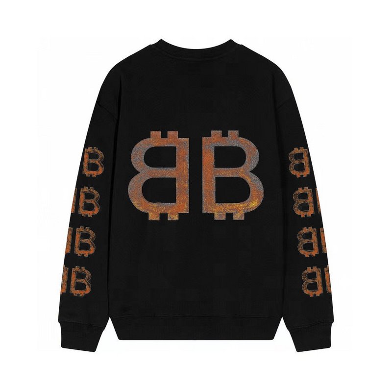 Свитшот Balenciaga Rusty Logo "Black" фото № 7