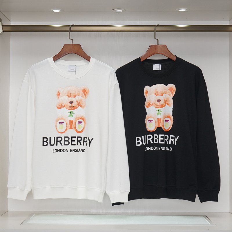 Свитшот Burberry Teddy Bear Printed "Black" фото № 4