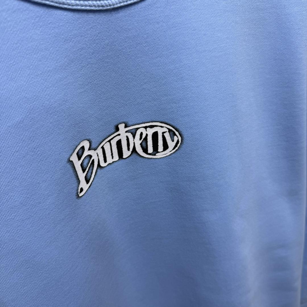 Свитшот Burberry Frontside Round White Logo Burberry "Blue" фото № 6