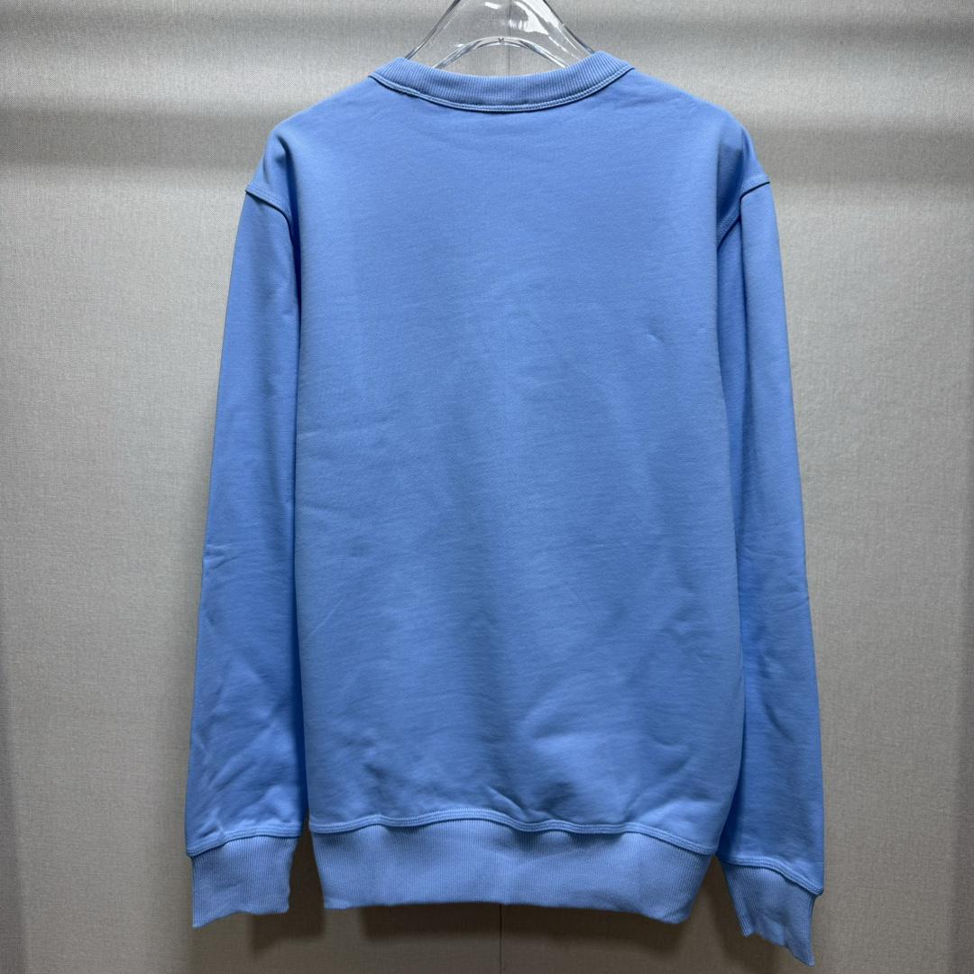 Свитшот Burberry Frontside Round White Logo Burberry "Blue" фото № 5