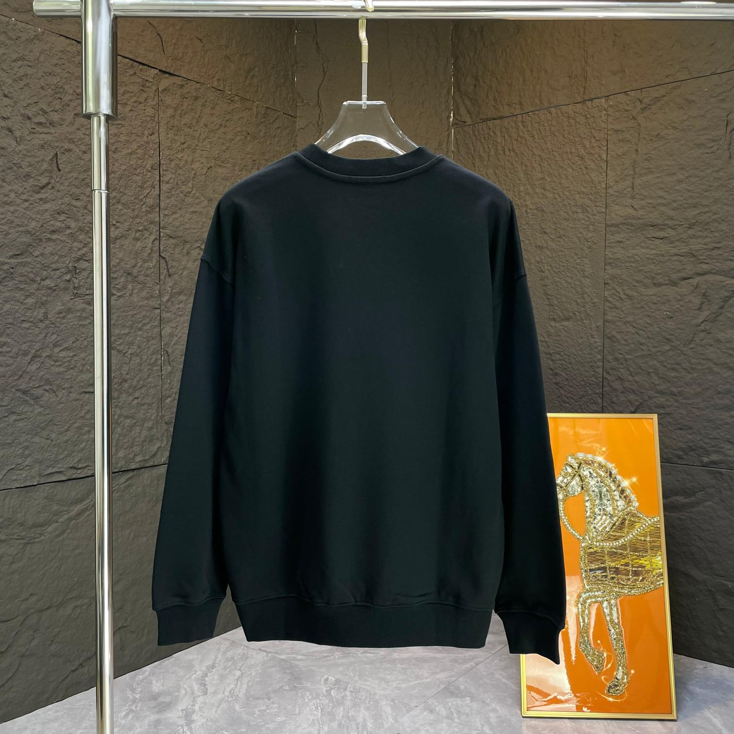 Свитшот Burberry Clear Frontside Print Warrior And Horse "Black" фото № 6