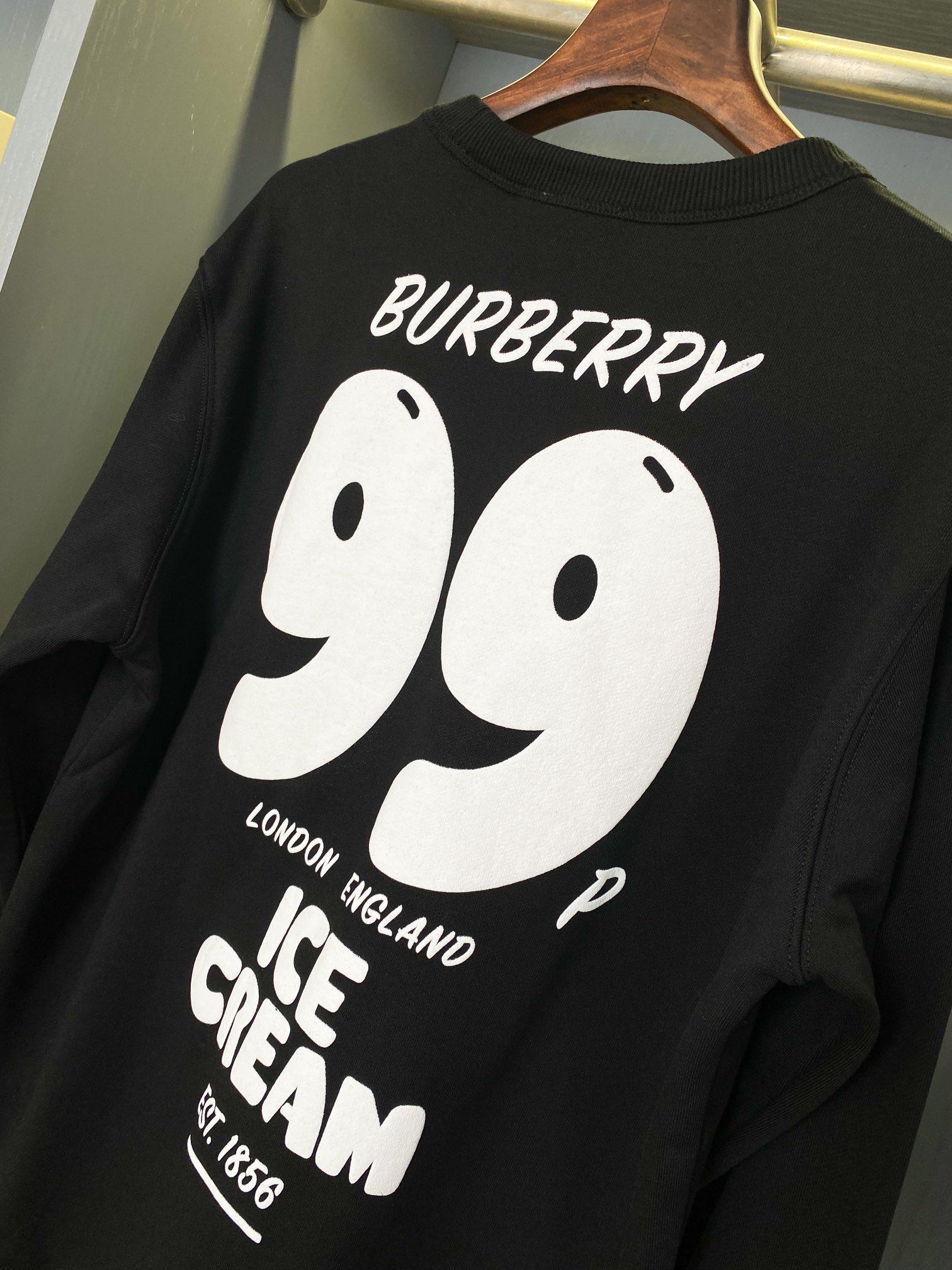 Свитшот Burberry Logo 99 London England Ice Cream Est 1856 "Black" фото № 7