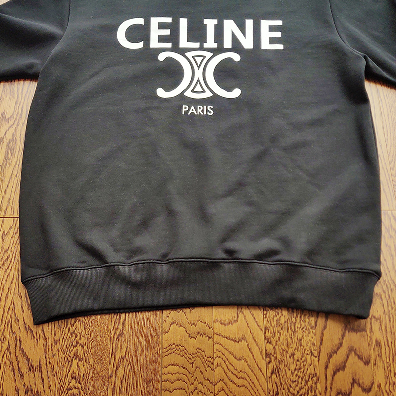 Свитшот Celine With The Labels Logo "Black" фото № 3