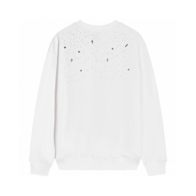 Свитшот Chrome Hearts Rhinestones "White" фото № 5