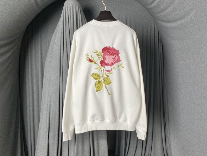 Свитшот Dior Rose With Thorns "White" фото № 3