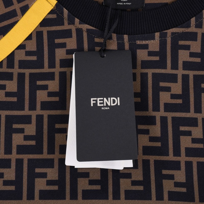 Свитшот Fendi With Yellow Stripes "Brown/Black" фото № 6