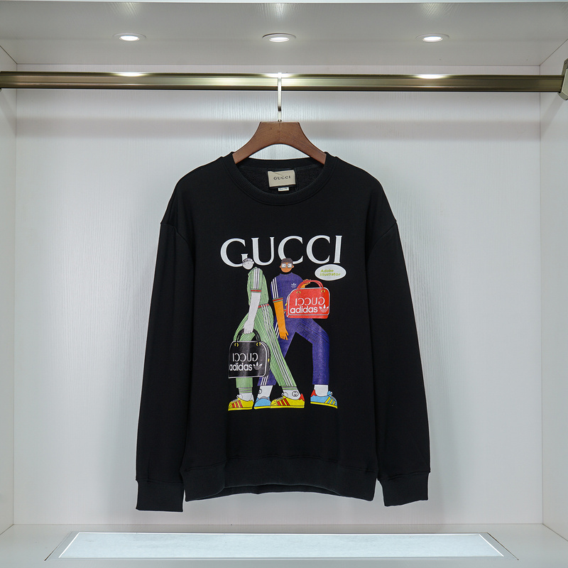 Свитшот Gucci X Adidas Guys "Black" фото № 2
