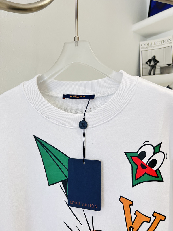 Свитшот Louis Vuitton Paper Airplane "White" фото № 3