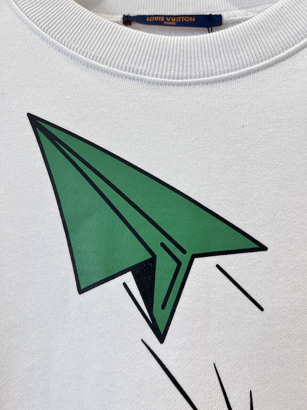 Свитшот Louis Vuitton Paper Airplane "White" фото № 5