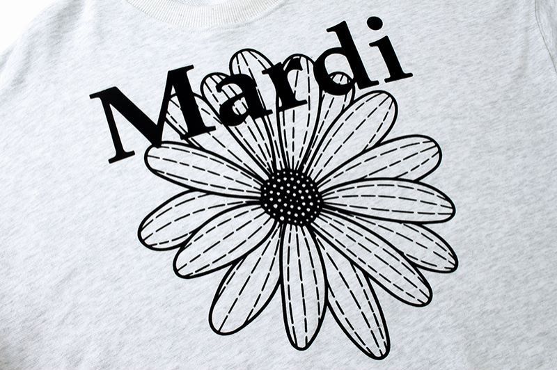 Свитшот Mardi Mercredi Chamomile Flower "Gray, Black" фото № 2