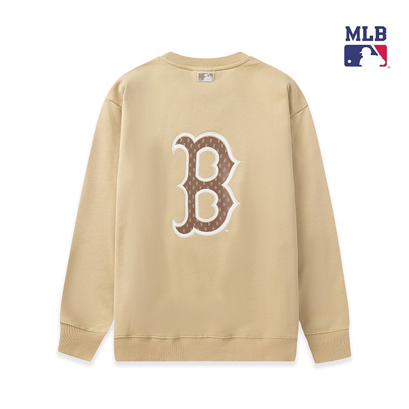 Свитшот MLB NY Logo Back Printed "Beige" фото № 2