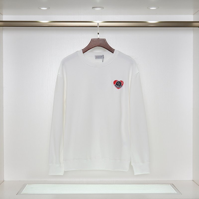 Свитшот Moncler Heart - Emblem "White" фото № 2